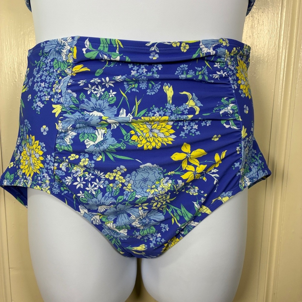Adore Me Bikini XL NEW 38DD top 1X bottom Swimsuit two piece floral beach pool - Picture 4 of 7